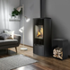 Stalowy piec‑kominek Kratki KOZA ENYO Panorama (6 kW)