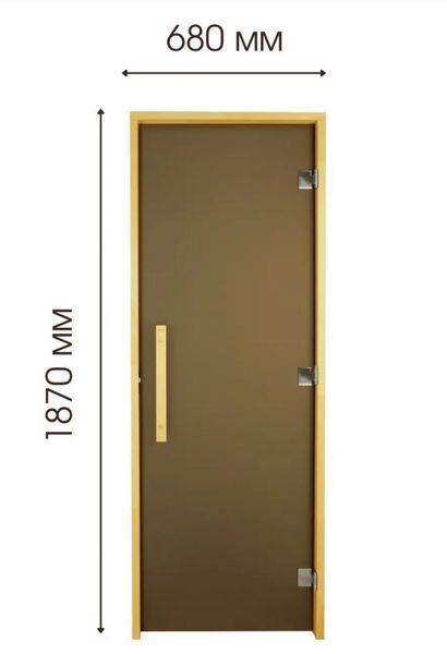 Двері для лазні та сауни Tesli Lux Sateen S 1900х700