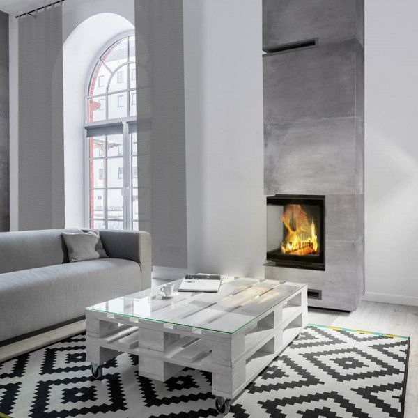 Fireplace insert Kratki VN 480/480 left BS guillotine (8.0 kW) VNL/480/480 фото