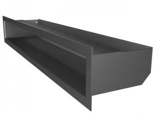 Fireplace ventilation grille LOFT-M1 90x600 Graphite, LOFT-М1 90x600