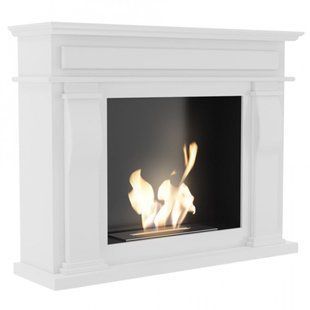 Biofireplace Kratki OCTOBER white with TUV certificate