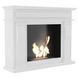 Biofireplace Kratki OCTOBER white with TUV certificate