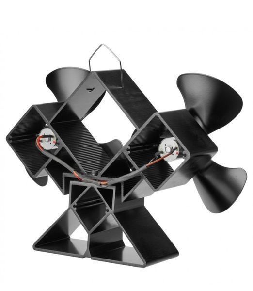 Anslut double wood stove fan