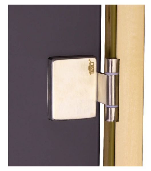 Tesli Lux Graphite Sateen sauna and steam room door 1900&times;700