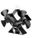 Anslut double wood stove fan