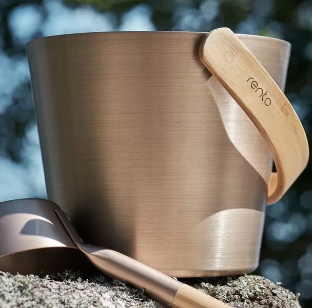 Wiadro Rento aluminiowe 5 l, szampańskie