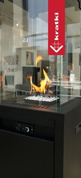 Газовий обігрівач Kratki PATIO LIGHT граніт (8,0 кВт)