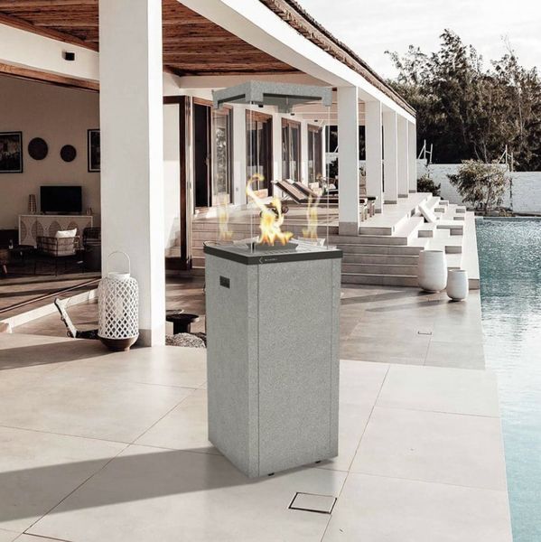 Газовий обігрівач Kratki PATIO LIGHT граніт (8,0 кВт)