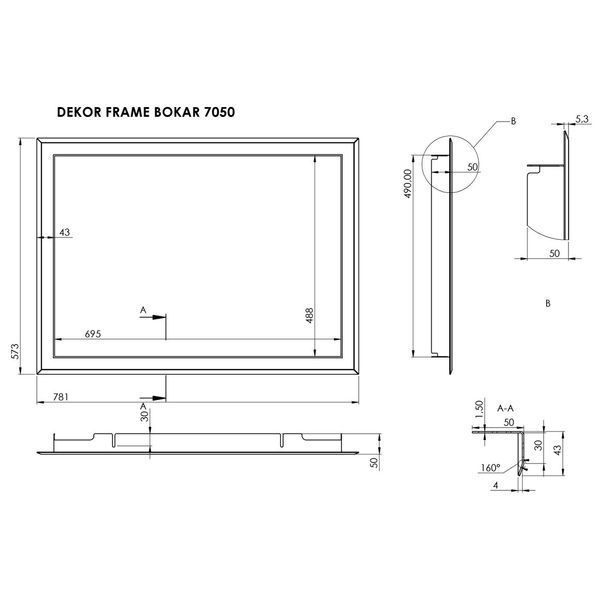 Mounting frame 7050