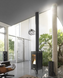 The Invicta IWAKI cast iron stove in anthracite