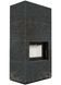Fireplace Kratki FLOKI BOX 8 kW &Oslash; 160 in cladding made of porcelain stoneware OXIDE NERO