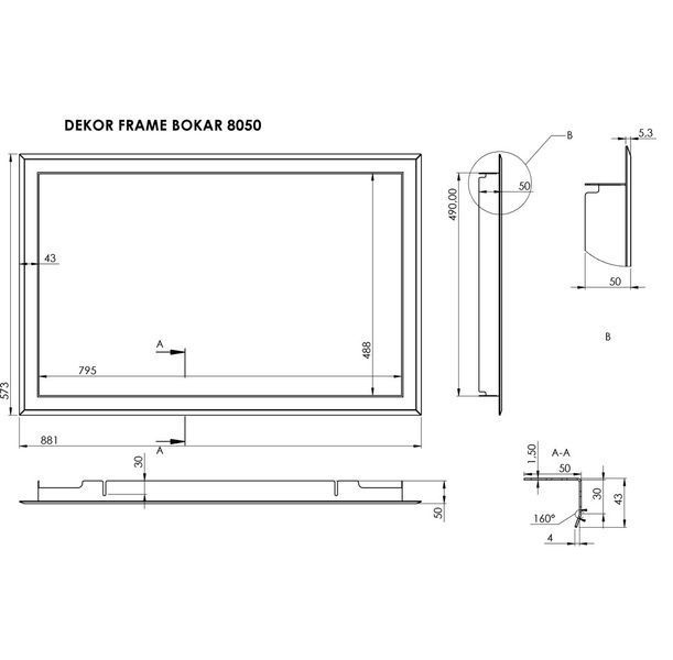 Mounting frame 8050