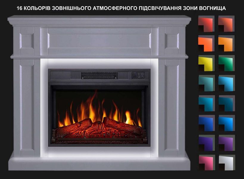 Zestaw kominkowy ArtiFlame Linz AF23S biały z podświetleniem LED Linz AF23S WT фото