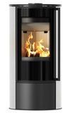 Стальная печь-камин Kratki ERIK &Oslash; 150 с облицовкой аккумуляционной керамикой WHITE SATIN (кВт) ERIK/WS фото