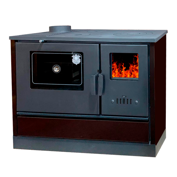 Stove-kitchen heating and cooking wood-burning "Euro bourzhujika" with oven DUVAL EK-4020 ЕК-4020 фото