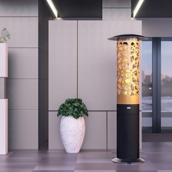 Grzejnik gazowy Glammfire gold TILE HYPERION
