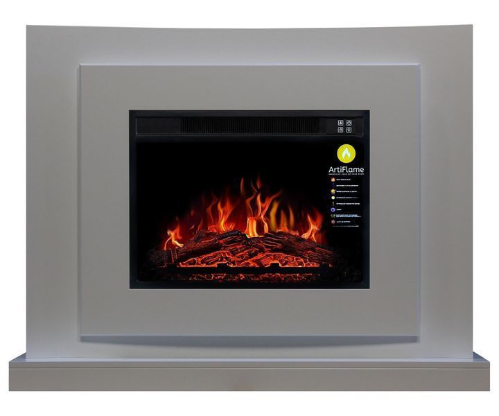 Zestaw kominkowy z podświetleniem LED ArtiFlame LUCCA AF23S BIAŁY BIANKO (z dźwiękiem) LUCCA AF23S WB фото