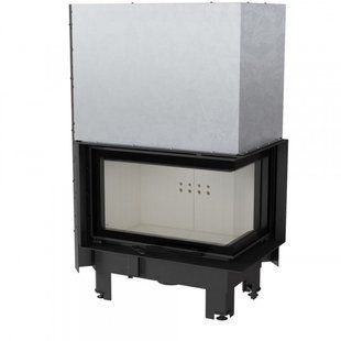 Kratki MBM 10 right BS fireplace insert guillotine curved glass (10.0 kW) MBM/P/BS/G/SG фото