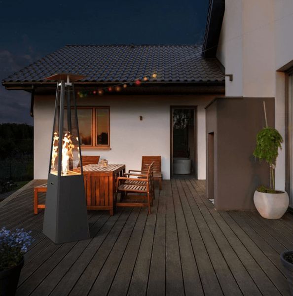 Ogrzewacz gazowy Kratki UMBRELLA stalowy czarny (12,0 kW)