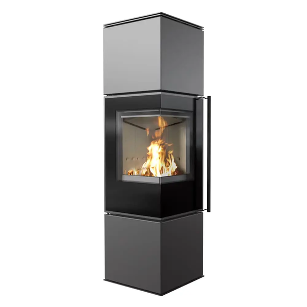 Stalowy piec‑kominek Kratki REN/M lewa &Oslash; 150 (7 kW) REN/M/L фото
