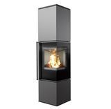 Stalowy piec-kominek Kratki REN/L prawy &Oslash; 150 (7 kW) REN/L/P фото