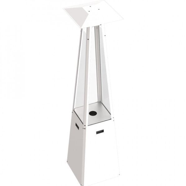 Gas heater Kratki UMBRELLA steel white (12.0 kW)