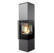 Stalowy piec-kominek Kratki REN/L prawy &Oslash; 150 (7 kW)