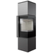 Stalowy piec‑kominek Kratki REN/M prawa &Oslash; 150 (7 kW)