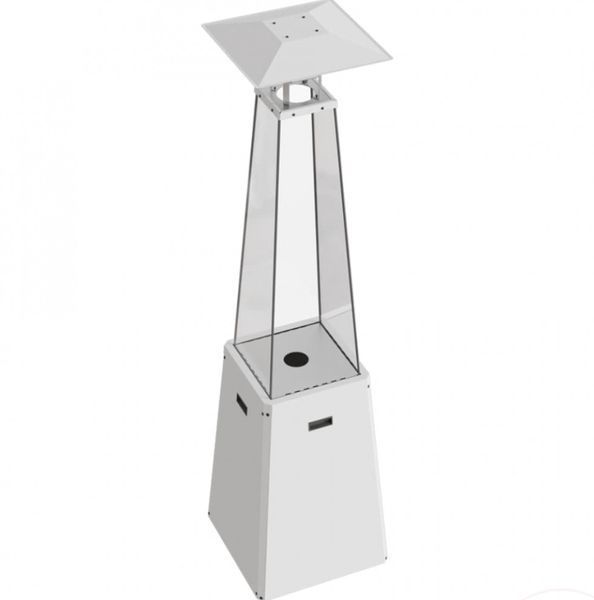 Gas heater Kratki UMBRELLA BS steel white (12.0 kW)