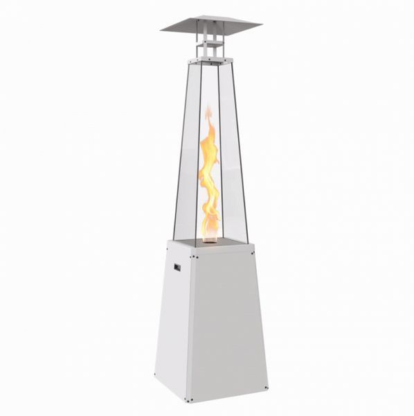 Gas heater Kratki UMBRELLA BS steel white (12.0 kW)