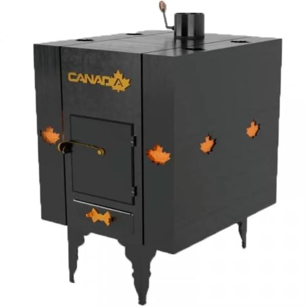 Wood-burning stove CANADA with a heat accumulator and a protective cover burjeko00AK фото