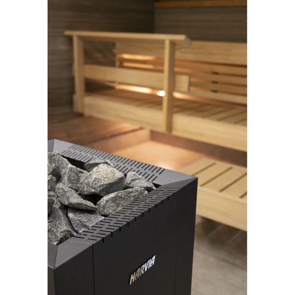Дров'яна піч Harvia Linear 22 RS GreenFlame&reg; (з вбудованим баком для води праворуч) WKLI22GRSM-WKLI20GRSM фото