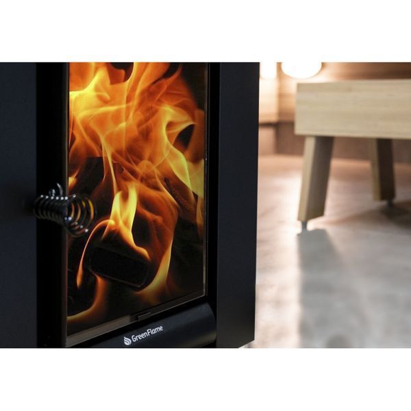 Дров'яна піч Harvia Linear 22 RS GreenFlame&reg; (з вбудованим баком для води праворуч) WKLI22GRSM-WKLI20GRSM фото