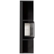 Steel stove-fireplace Kratki TORA L LB lacobel black (8 kW)