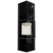 Steel stove-fireplace Kratki TORA L LB lacobel black (8 kW)