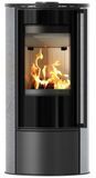 Steel fireplace stove Kratki ERIK &Oslash; 150 with heat-retaining ceramic finish GRAY SATIN (kW) ERIK/GS фото