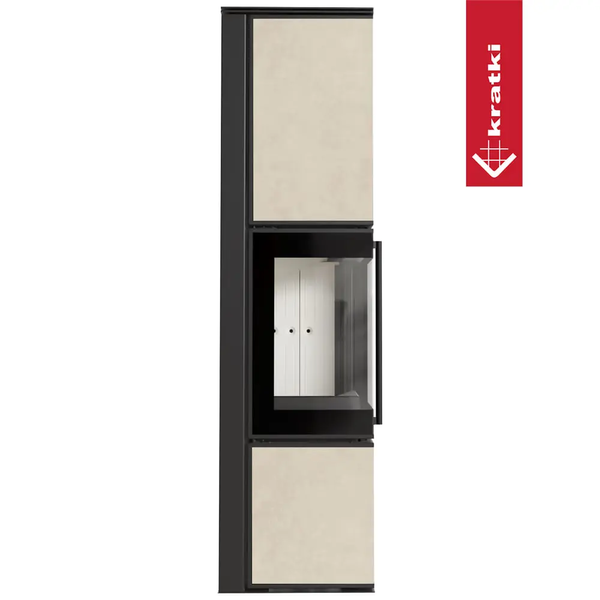 Stalowy piec-kominek Kratki TORA L konglomerat ceramiczny FOKOS SALE (8 kW) TORA/L/Q/F/S фото