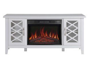 Камінокомплект ArtiFlame Odessa AF23S білий з обігрівом і звуком горіння вогню Odessa AF23S WT фото