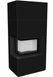 Камин Kratki FLOKI BOX левый 8 kW &Oslash; 160 в облицовке из керамогранита NERO ASSOLUTO FLOKI/S/L/Q/N/A фото 1