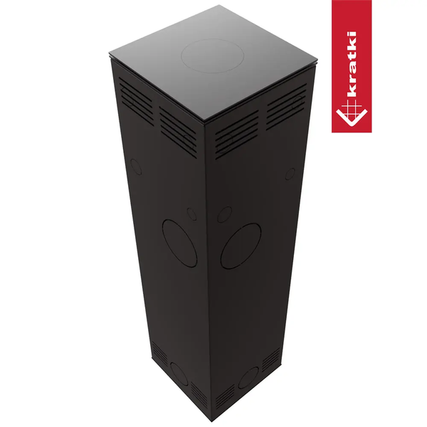Stalowy piec-kominek Kratki TORA L konglomerat ceramiczny NATURALI PIETRA DI SAVOIA GRIGIA BOCCIARDATA (8 kW) TORA/L/Q/N/P/D/S/G фото