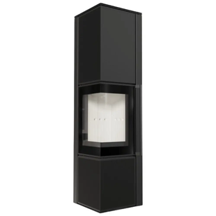 Steel stove-fireplace Kratki TORA L ceramic granite Nero Assoluto (8 kW) TORA/L/Q/N/A фото