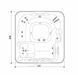 SPA басейн JACUZZI L (Італія), 223 x 211 x 90 см JACUZZI L фото 10