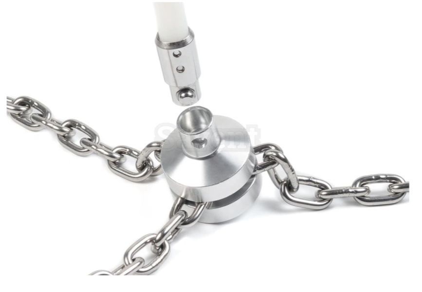 Aluminum brush with chains for Savent TURBO set 280 mm