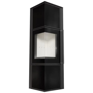 Steel stove-fireplace Kratki TORA M LB lacobel black (8 kW) TORA/M/LB фото