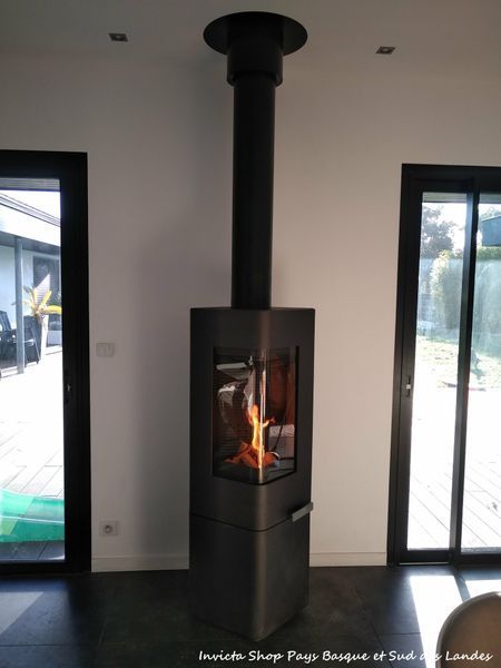Cast iron stove Invicta MOAI anthracite 6142-44 фото