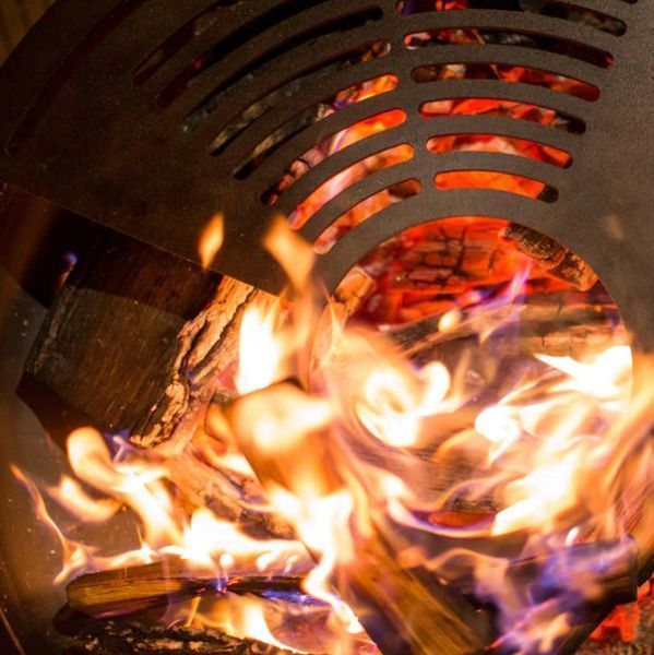 Коричнева кострова чаша барбекю Ahos Fire Pit 600