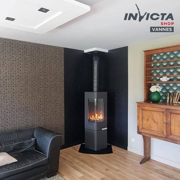 Cast iron stove Invicta MOAI anthracite 6142-44 фото