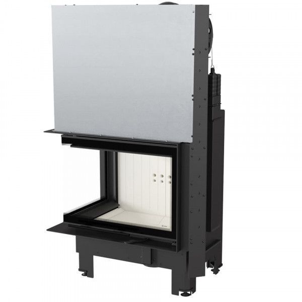 Kratki MBZ 13 left BS fireplace insert lift-up guillotine curved glass (13.0 kW) MBZ/L/BS/G/SG фото
