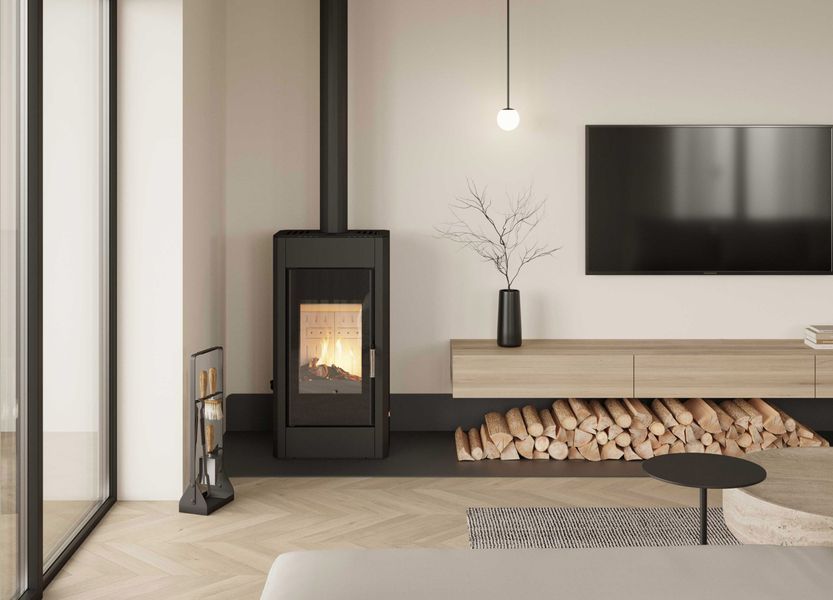 Стальная печь BOKAR ST 4380 ( 9,0 кв ) white ceramatex ST-4380/B фото