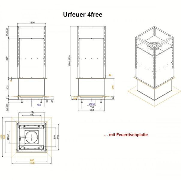 Urfeuer - відкритий камін 4free70 Urfeuer 4free70 фото